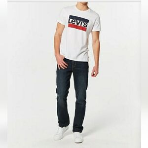 Levi's Men's 516 Straight Fit Dark Petrol Wash Denim Jeans - 32x32